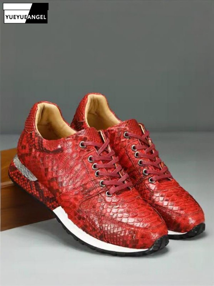 Crossfit Male - Chaussures décontractées en cuir véritable pour